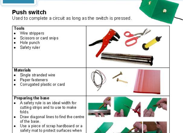 Hand-made switches helpsheet