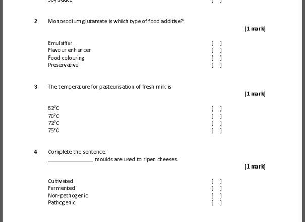 GCSE Food Preparation and Nutrition Homework Pack (Written for the AQA Specification)