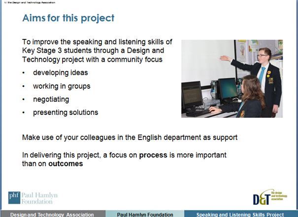 Speaking and listening through D&T projects 1. Introduction
