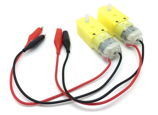 Crumble – Pair of geared motors with croc leads