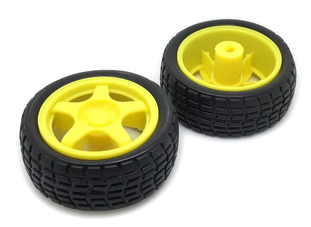 Crumble – Pair of chunky wheels with tyres