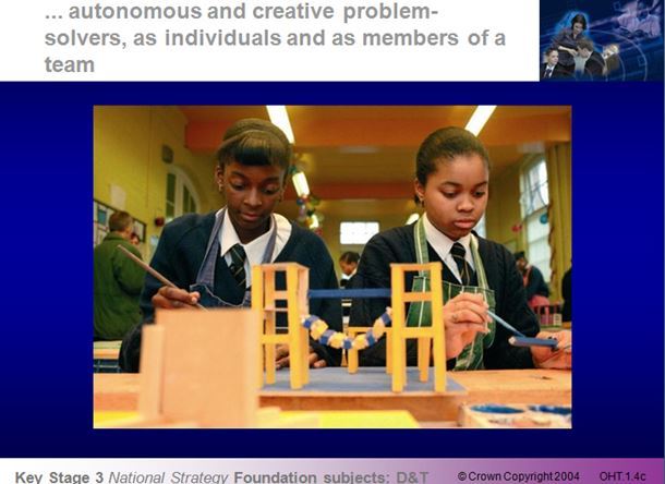KS3 D&T National Strategy Module 1: The Framework – the vision